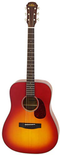Aria Vintage 100 Series 6 Saiten Dreadnought Akustikgitarre Matt Cherry Burst