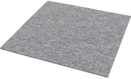Rob&Raf Platzset Filz Tischset 2er Set (Auswahl Farbe) Waschbar Quadrat 40x40cm Premium Design Unterlage (Grau)