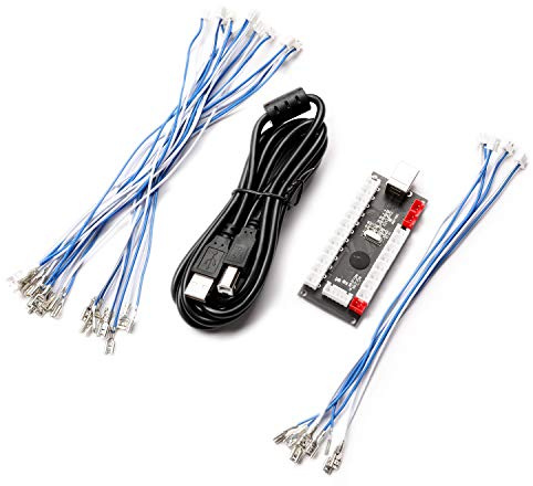 BEYEE Zero Delay Arcade USB Encoder PC auf Joystick für MAME und Raspberry Pi Retropie Projekte (2Pin+4.8mm)