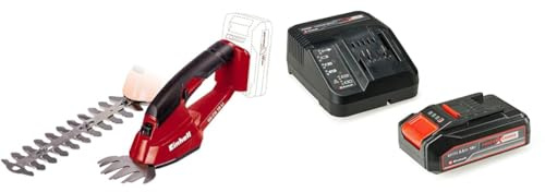 Einhell Akku-Gras- und Strauchschere GE-CG 18 Li Power X-Change (Li-Ion, 18 V, Schnittbreite Grasschneideblatt 100 mm, Schnittbreite Strauchmesser 200 mm, inkl. 2,5 Ah Akku und Ladegerät)