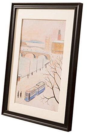 Bilderrahmen, Massivholz Großen Bilderrahmen Wandbehang Kreative Bilderrahmen Hauptdekoration (Farbe : Schwarz, Größe : 35×45cm)