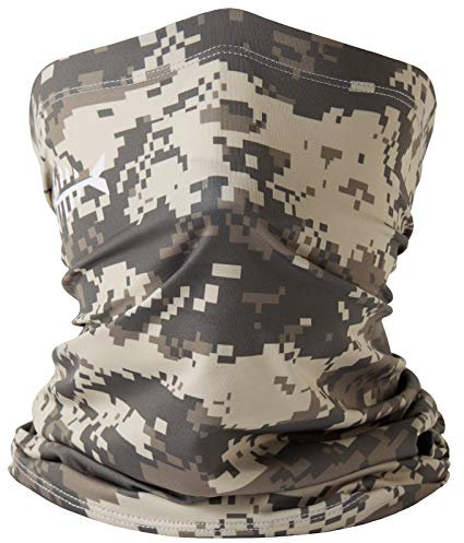 Bassdash Multifunktionstuch Herren Schlauchschal Halstuch Sonnenschutz UPF 50+ Elastisch Schlauchtuch Winddicht Nackenwärmer für Angeln Ski Wandern Reiten Motorradfahren (Erde Camo)
