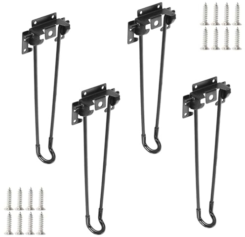 Qrity 32CM Klapptischbeine für DIY Klappcamping Tisch Tragbar, Klapp Couchtisch Bein Tragbar Laptop Tisch für Picknick im Freien