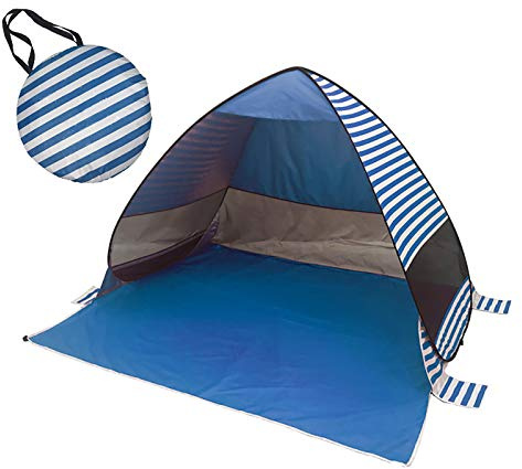 phsmoo Family Beach Tent and Sun Shade UV50 Cabana Shelter, Camping,Hiking,Fishing,Lightweight, Portable,Breathable,and Windproof,Collapsible