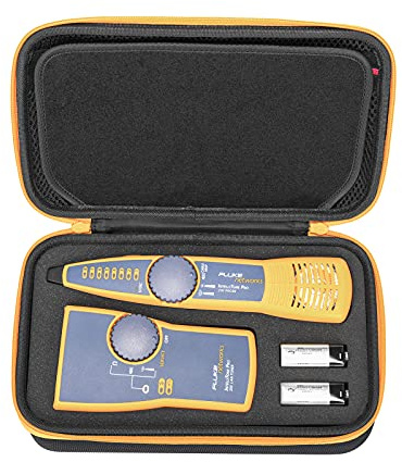 Case for Fluke Networks MT-8200-60-KIT IntelliTone 200 LAN Toner and Probe | Hard Travel Case for IntelliTone Pro 200 Toner and Probe Kit -Anti-scratch Carry Bag with Protective Foam Pad (Case Only)