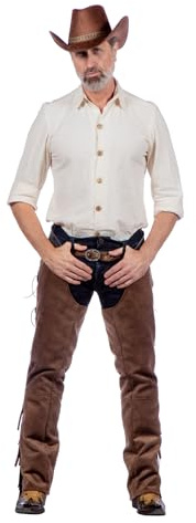 WILBERS & WILBERS - Western Hemd Clay für Herren | Langarm, für Cowboy / Sheriff Kostüme, Karneval