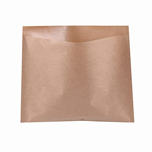 500 Stück Kraft Umschlag Klein Kraftpapiertüten Mini Papiertüten, Flachbeutel Giveaways Kraftpapiertüten für Schmuck Samentüten Bäckereitüten Pralinen Butterbrottüten Keks Waren-21x20cm
