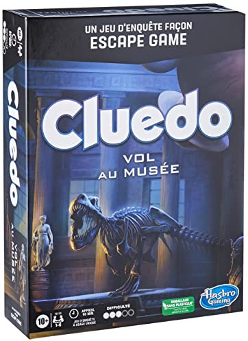 Cluedo Theft at the Museum - Ermittlungsspiel im Escape Game-Stil - kooperatives Familien-Brettspiel - ab 10 Jahren - 1 bis 6 Spieler