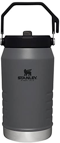 Stanley IceFlow Stainless Steel Tumbler - Vacuum Insulated Water Bottle for Home, Office or Car Reusable Cup with Straw Leak Resistant Flip Cold for 12 Hours or Iced for 2 Days, Charcoal, 64oz