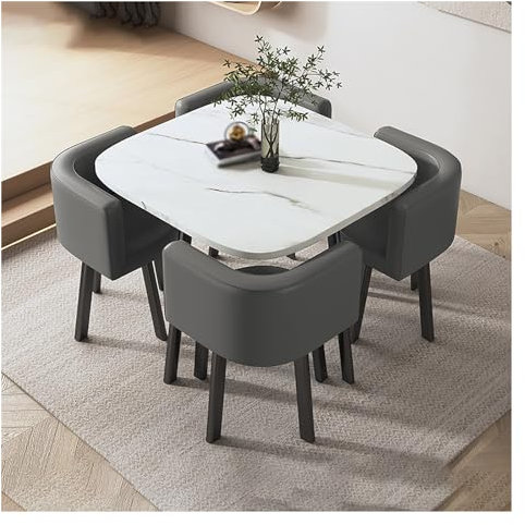 Büro Empfangsraum Clubtisch,Meetings Kleine Runde Tische,Rezeption Tisch Und Stuhl Kombination,Besprechungstisch,Tisch Und Vier Stühle,Esstisch Mit 4 Stühlen,Platzsparende Möbel,Esszimmer,Küche (Colo