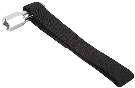 Tissting Llave de Filtro de Correa de Acero con Orificio de 0.8 Pulgadas/21 mm - Herramienta de Extracción para Filtros de Aceite y Transmisión, Ideal para Vehículos y Equipos Pesados
