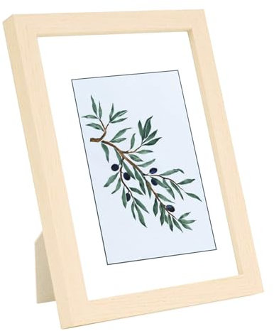 Mikiuly Cadre Photo,Cadre Photo A4,Cadre Photo en Bois Original Pour Bureau et Décoration Murale, Mural et de Table Cadre de Portrait, Idéal pour les Affiches & Diplomes,21 x 29.7 cm