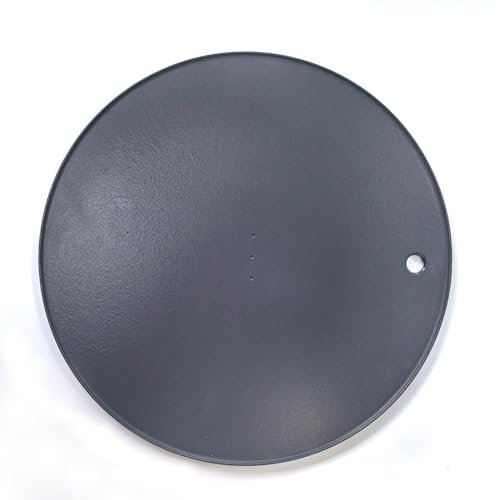 XL Round Pizza Steel 16.9 - 3D Cast Creates Gorgeous Crusts, Enamelled Cast Iron Baking Stone For Oven, Round Griddle, Speed & Even Heating Baking Steel Griddle,