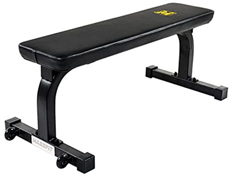 BOSHYUM Flache Bank, Flache Hantelbank, Kapazität, Workout-Übung, Fitnessbank für Gewichtheben, Drücken, Bauchmuskelübungen, Mehrzweck-Hantelbank für das Training im Heim-Fitnessstudio, Hantelbänke