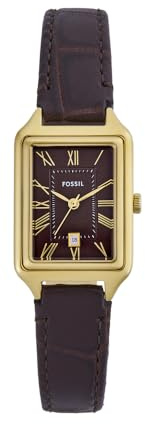 Fossil Raquel Montre pour Femmes, Mouvement à Quartz, Bracelet en Acier Inoxydable ou en Cuir