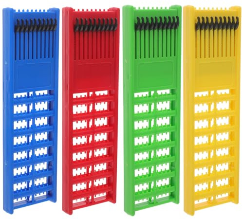 KOMBIUDA 4 Stück Angelschnurhalter Angelvorfachhalter Mit Federmechanismus Kompaktes Leichtes Design Für Angel-Organizer Zum Aufbewahren Von Angelschnüren Und Angelhaken
