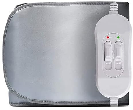 Cinturón de sauna eléctrico, cinturón adelgazante de infrarrojos lejanos, cinturón de sauna eléctrico de vibración de 360° con 4 motores de quema de grasa para mujeres y hombres, alivia la fatiga
