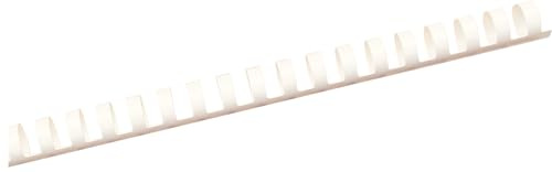 100 Albyco Plastikbinderücken, 21 Ringe, ø 12mm Weiß, Bindet bis 105 Blatt | Albyco Plastikbinderücken: Schnell, komfortabel, günstig & stabil! Auch für Blatt-entnahme & Blätter hinzufügen.