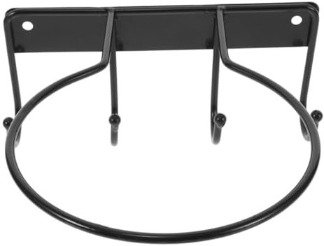 Happyyami Basketball Storage Stand Wall Mount Rack Hooks Iron Made for Home Garden Patio Display Organize Your Balls Neatly