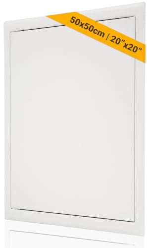 Proxinova Access Panel 500x500 mm - Steel Push Lock Inspection Hatch for Wall, Ceiling, Bath Panel, Indoor & Outdoor, Fuse Box, Wires, Meters - Flush Fit