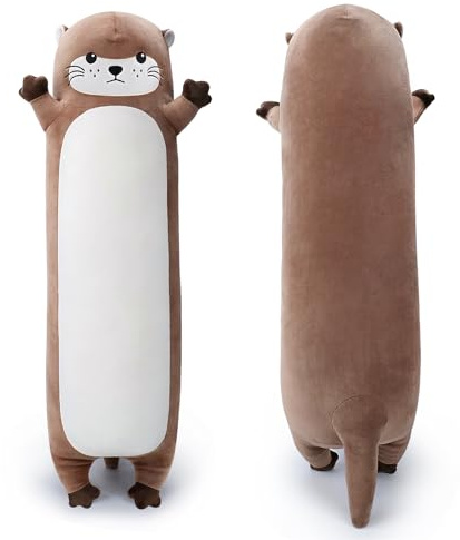 Otter Plush Stuffed Animals Large Otter Toys Soft Toy Kawaii Plushie Pillow Cuddly Toys Stuffed Otters Cushion Animal Plushie 33.46 Inch Cute Plush Hugging Pillow for Unisex / Friends