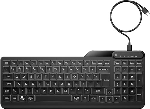 HP Clavier Filaire 405 rétroéclairé