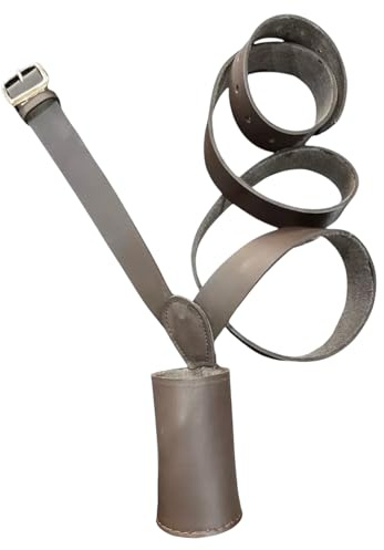 Large Flag Pole Holder Cross Belt for Army Parade & Honour Guard, Adjustable Leather Shoulder Strap for Flag, Banner & Ceremonial Use, White, Black, Brown, Durable Parade Gear