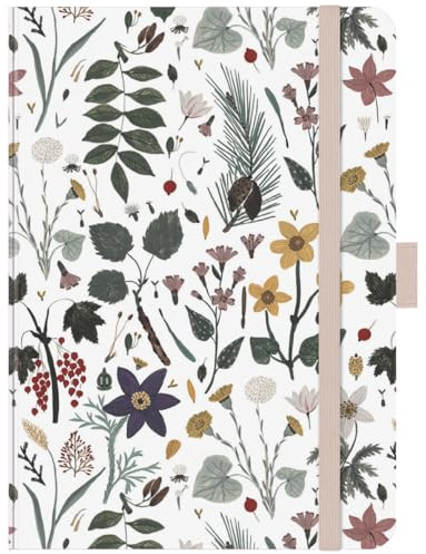 Premium Timer Midi Botanical Study - Kalender 2026 - Korsch-Verlag - Taschenkalender mit Stifthalter, Lesebändchen und Zetteltasche - eine Woche auf 2 Seiten - 11 cm x 15,5 cm