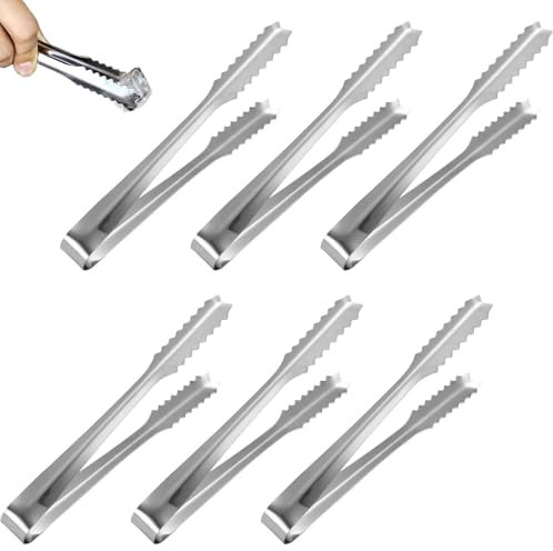 6 Stück Candy Bar Zubehör, Zangen Candybar, Zuckerzange,Candy Bar, Candybar Zubehör Set, Küchenzange, Eiszange, Servierzange, Süßigkeiten Zange, Für Hochzeit Party Bar Büfett Grill Picknick