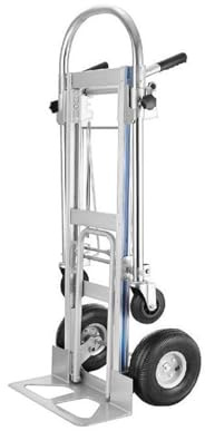 Carrello con Ruote Portatutto Carrello a mano pieghevole 3 in 1 da 1000 libbre, carrello multiuso for carichi pesanti su ruote, convertibile, con 4