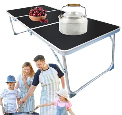 Portable Camping Table | Aluminum Alloy Outside Foldable Table,Camping Accessory With Handles Outdoor Desk For Lawn Park Patio- Cooking Home Beach Adventures Garden Travel Gatherings Dining