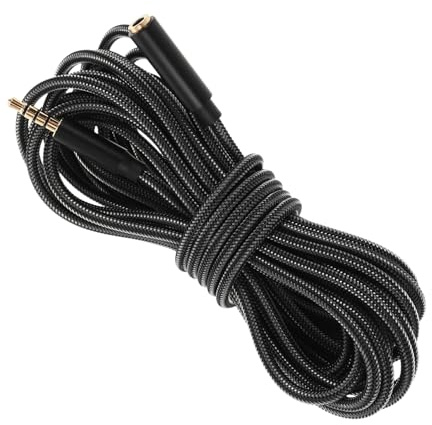 MUELODSIC Cavo Prolunga Cuffie Maschio Femmina Cavo Aux Telefono Audio Flessibile e Resistente Trasmissione Suono Alta fedeltà per Speaker e Headphones