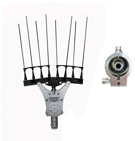 Generico Abbacchiatore Scuoti Olive Adattatore Universale per Decespugliatore, Testina Raccogli Olive con Asta 26 mm e Albero 9 Denti, Accessorio Professionale per Raccolta Olive