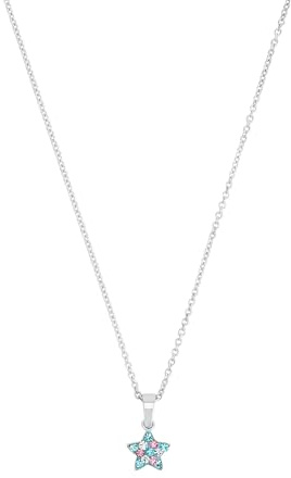 Prinzessin Lillifee Kette mit Anhänger 925 Sterling Silber/Edelstahl Mädchen Kinder Halsschmuck, Kommtin Schmuck Geschenk Box