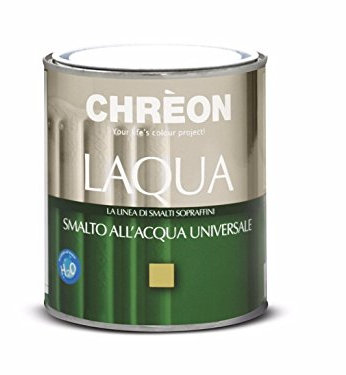 Chreon Laqua Vernis à l’eau universel 0,75 l Finition brillante Idéal pour murs, fer, radiateur et autres surfacesInodore