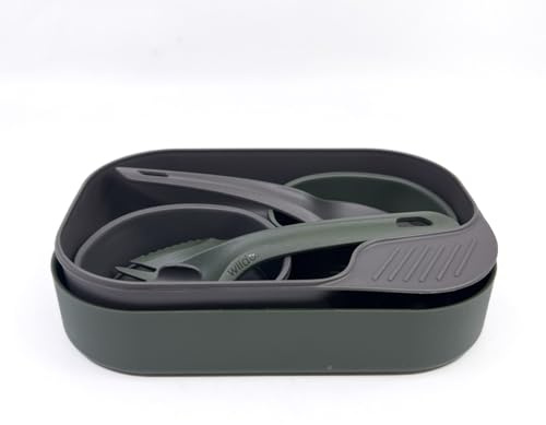 Wildo Wildo CAMP-A-BOX DUO Outdoor Army Geschirr Besteck Überleben Camping Set Olive Green/Dark Grey One Size