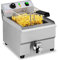 Royal Catering Freidora Eléctrica Para Hostelería 16 Litros 230 V RCEF 16EB (3.500 Watt, Grifo De Vaciado, Temperatura: 50-200 °C)