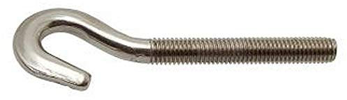 Unbekannt 5X Haken m. metrischem Gewinde 8x55 Edelstahl A2