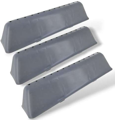 DL-pro Lot de 3 nervures de tambour pour machine à laver Bauknecht Whirlpool Ignis 480111104174 481241848978 Indesit C00311026 C00313239 - Gris