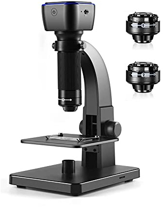 Doumneou Microscopio digitale biologico 2000X WiFi USB microscopio con lente digitale e microbica con 11 LED regolabili