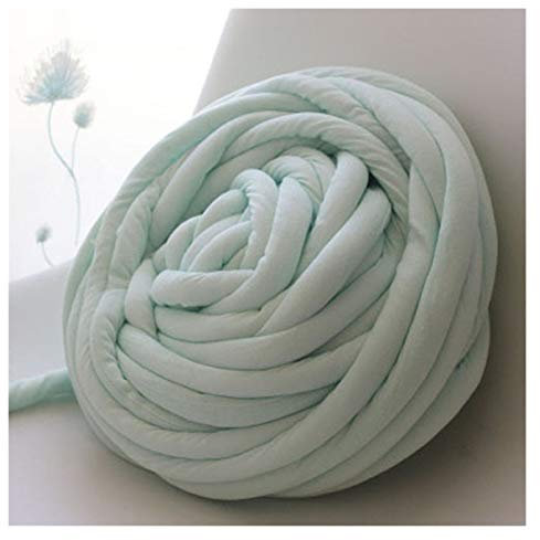 Armstrickgarn 250g klobige Strickdecke Garn Baumwollgeflechtrohr Super Chunky Sperrkolumiger Arm Strick Alternative Garn Handstrickgarne (Color : Mint)
