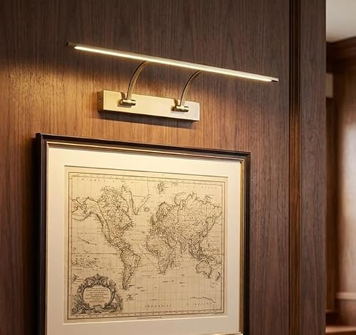 BARCELONA LED LED Bilderleuchte Curtisson 13W 75 cm Antik Bronze Warmweiß 2700K Wandleuchte für Bilder, Kunst, Galerie, Museum, verstellbare Wandbeleuchtung für Wohnraum