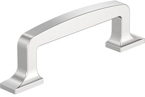 Amerock BP5371926 Westerly Schrankgriff, 76 mm, Mitte zu Mitte, poliertes Chrom, Küchenschrank-Hardware, Möbelbeschläge, Schubladengriff
