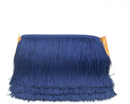 Fransenbesatz Quaste, 9,1 m, 15 cm lang, Quaste, Fransenbesatz, Spitzenband, Quasten für Vorhänge, Kleider, Fransen zum Nähen, Besätze, Zubehör, Basteln (Farbe: A, Größe: 4,5 m) (Farbe: einfarbig, G
