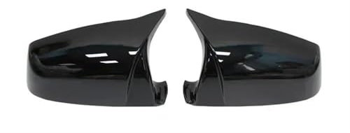 Auto Spiegelkappen Für 5 6 7 Serie E60 E61 E63 E64 F01 F02-F04 F06 F07 F10 F11 F12 F13 Seite Flügel rückspiegel Abdeckung Kappe Rückspiegelkappe(Bright black)
