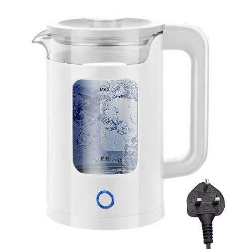 Gziztx Electric Kettle 2L 1500W Glass Kettle Electric with Indicator Light, 4-6 Minutes Rapid Boiling, Auto Shut-Off, Boil-Dry Protection - White