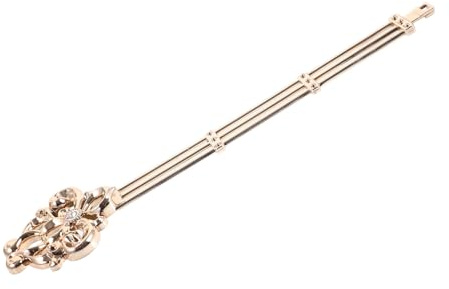 ORFOFE Quartz Pendel Ersatzteil Uhrwerk Quarzuhr Wanduhr Pendeluhr Selbstgemacht Bausatz Strasssteine Gold 33cm Wohnzimmer