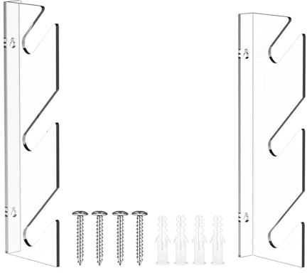 ZYHARUKO Transparentes Skateboard-Regal zur Wandmontage, 3-lagig, für Snowboard und Aufbewahrung, einfache Installation, platzsparend, Skateboard-Wand-Organizer