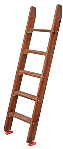 Scala in Legno per Letti a Castello, Scala Rustica per Camper con Telaio, per roulotte, biblioteche, dormitori Studenteschi (Dimensioni: 5150 cm/59 Pollici)