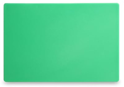 HENDI Schneidbretter, HACCP, Beidseitig nutzbar, glatt, minimiert das Abstumpfen von Messern, 450x300x(H)13mm, HDPE Kunststoff, grün